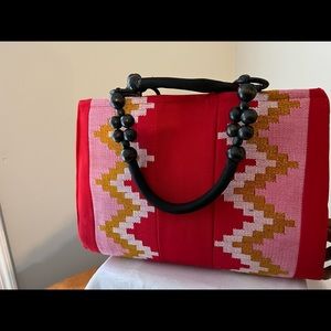 Handbag made out of Kente Cloth